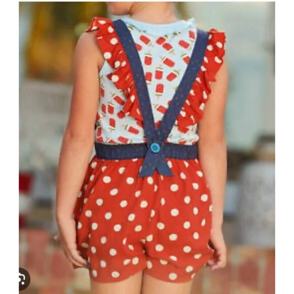 Matilda Jane Girls Size 2 Polka Dot Most Magical Day Romper 2 availabel twins mu - Picture 5 of 12